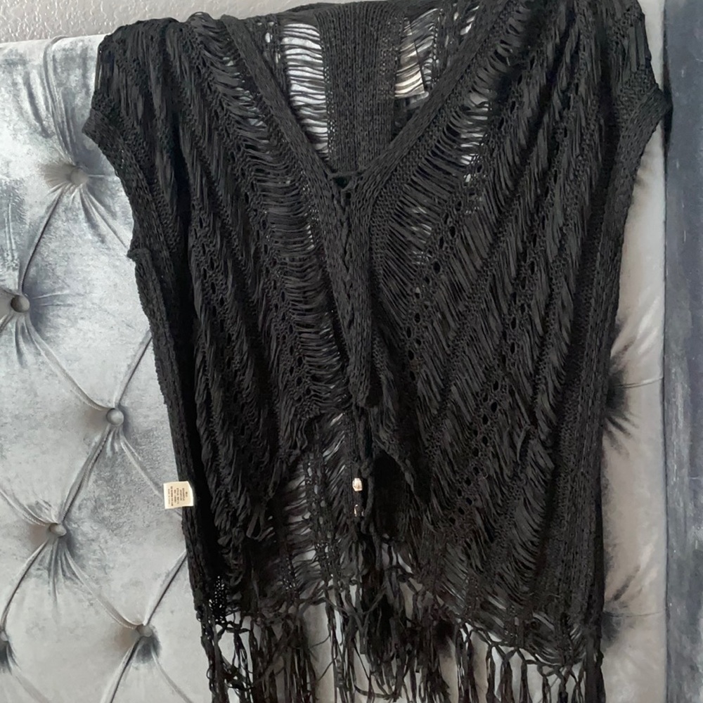 Beach coverup black